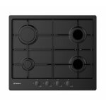 Candy idea chw6brbb plaque de cuisson � gaz encastrable 4 feux noir