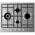 Candy idea chw6d4wx plaque de cuisson encastrable 60 cm gaz 4 feux inox