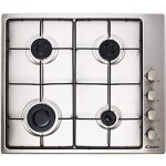 Candy idea chw6lx plaque de cuisson encastrable 60 cm gaz 4 feux inox