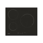Candy - plaque de cuisson - vitroceramique ch63ct - 3 foyers - noir