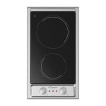Candy ? plaque vitroc�ramique 2 feux ? l 30 cm ? acier inoxydable ? surface facile � nettoyer ? puissance ...