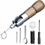 Candyse 7 pi�ces / set outils de couture en cuir bricolage en cuir outil de couture � la main kit (173mm) ...