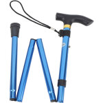 Canne de marche s�nior l�ger et r�glable en alliage d'aluminium pour tous terrains