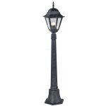 Lampadaire new york hauteur cm. 110 aluminium moul sous pression peint gris fonte vieillie 60w - salon ...
