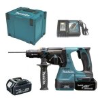 Makita - marteau perforateur 18vp - 5ah dhr243rtj c / 2 batteries lithium - salon