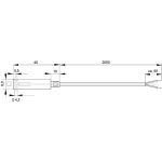 Capteur de température enda k10 - pt100 - 40x8x8 - 2m sonde pt100 plage de mesure de température - 50 ... Capteur de température enda k10 - pt100 - 40x8x8 - 2m sonde pt100 plage de mesure de température - 50 ...