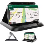 Car phone holder rotating universal dashboard holder with adhesive cradle for iphone, samsung, gps devices ...