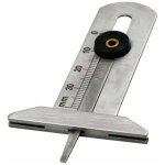 Carivent mesure usure pneu, jauge de profondeur de pneu en acier inoxydable pneu s�curit� r�gle pneu ...