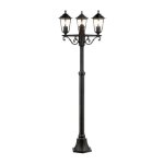 Carleen lampadaire ext�rieur 3l, noir, e27 max 60w, ampoule non incluse