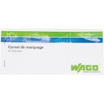 Carnet de marquage de c�ble wago 60 �tiquettes auto - prot�g�es