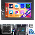 Carplay android 15 autoradio pour vw polo 9n golf 4 passat b5 t5 gps rds bt 1 + 32g