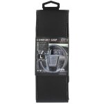 Couvre volant micro - perfore comfort grip l 39 - 40 cm - noir surpiqures blanches
