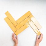 Les carreaux de jean - carrelage effet zellige jaune fusion senape 6x25cm (0, 5m�)