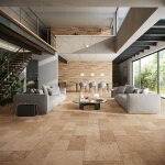 Carrelage effet pierre 30x60 cm ? gr�s c�rame color� ? mat lisse ? r�sistance au glissement c1 / r9 ? ...