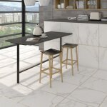 Carrelage gr�s c�rame effet marbre classic 120x120 cm blanc - brillant / poli - bo�te de 1. 42 m2