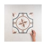 Equipe - carrelage imitation carreaux de ciment art nouveau decor 20x20 embassy colour (1m�) - les carreaux ...