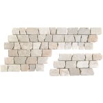 Carrelage mosaque (boite de 1m) / plaque de mosaque mur et sol en marbre naturel coloris blanc - 14. ...