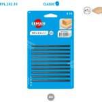 Cartes 10 fers de rabot r�versibles classic larg. 5, 5 long. 82 ep. 1, 1mm
