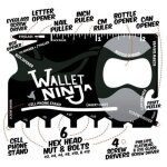 Carte de crdit ninja 18 en 1 outils multi - usages tournevis gadget cadeau