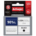Cartouche d'encre activejet ah - 901brx (remplacement pour hp 901xl cc654ae premium 20 ml noir)