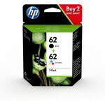 Cartouche d'encre hp pack 62 4 couleurs