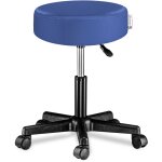 Tabouret sige rglable en hauteur pivotable 360 plusieurs couleurs au choix bleu