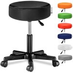 Tabouret sige rglable en hauteur pivotable 360 plusieurs couleurs au choix noir