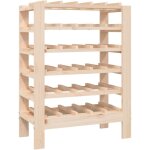Casier range bouteilles �tag�re de rangement jusqu'� 30 bouteilles de vin 61, 5 x 30 x 82 cm en bois ...