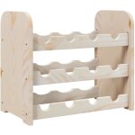 Casier range bouteilles �tag�re de rangement vin jusqu'� 12 bouteilles 43 x 25 x 37 cm bois de pin dec024354 ...