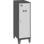 Casier vestiaire metallique petit, 1015x300x500 mm, armoire metallique petit, comprend la cl, anthracite ...