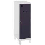 Casier vestiaire metallique petit, 1015x300x500 mm, armoire metallique petit, comprend la cl, gris / ...