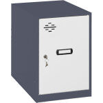 Casier vestiaire metallique petit, 475x300x500 mm, armoire metallique petit, comprend la cl�, anthracite ...