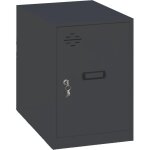 Casier vestiaire metallique petit, 475x300x500 mm, armoire metallique petit, comprend la cl, anthracite ...