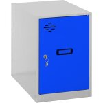 Casier vestiaire metallique petit, 475x300x500 mm, armoire metallique petit, comprend la cl, gris / ...