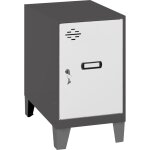 Casier vestiaire metallique petit, 575x400x500 mm, armoire metallique petit, comprend la cl, anthracite ...