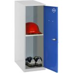 Casier vestiaire metallique petit, 915x400x500 mm, armoire metallique petit, comprend la cl, gris / ...