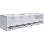 [jamais utilis�] casiers � vin hhg - 703, porte - verres / bouteilles bar mural casier pour 4 bouteilles ...