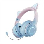 Casque bluetooth intra - auriculaire avec design oreilles de chat mignon, �couteurs sans fil