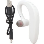 Casque bluetooth monaurail sans fil � faible latence, libre mains avec c�ble usb pour conduite, course, ...