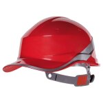 Casque de chantier rouge diamond5 forme casquette baseball - delta plus - diam5rofl Casque de chantier rouge diamond5 forme casquette baseball - delta plus - diam5rofl