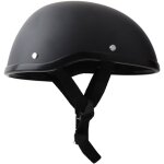 Casque moto exquis hommes r�tro demi - casque noir mat