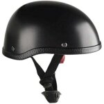 Casque moto style r�tro - abs l�ger + doublure coton lavable - taille unique - noir uni - aiperq
