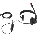 Casque t�l�phonique professionnel avec micro muet et r�glage du volume, mono 2. 5mm pour centres d'appels ...