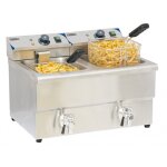 Casselin - friteuse électrique 2x8l 6500w avec vanne de vidange cfev82 Casselin - friteuse électrique 2x8l 6500w avec vanne de vidange cfev82