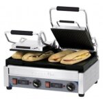 Casselin - grill panini double premium rainurée - lisse avec minuteur Casselin - grill panini double premium rainurée - lisse avec minuteur