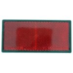 Catadioptre adh�sif rouge rectangulaire 105x48 mm
