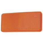 Catadioptre rectangulaire orange autocollant