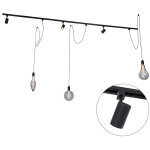 Cavalux jeana - systme sur rail spot luminaire plafond, plafonnier compatible pour led - 3 lumire - ...