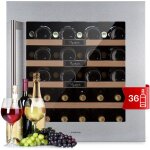 Klarstein - cave a vin encastrable, r�frig�rateur � vin, porte en verre, cave � vin vieillissement, zone ...