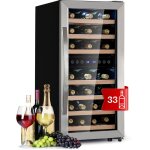 Klarstein - cave a vin, r�frig�rateur � vin avec porte en verre, cave � vin de vieillissement, double ...